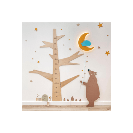 Avis Décoration murale - Toise Arbre en Bois Mon Lit Cabane 4