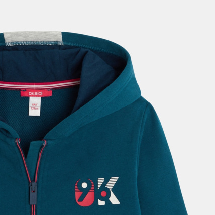 Avis Sweat-shirt zippé à capuche OK96 bleu garçon OKAIDI 2