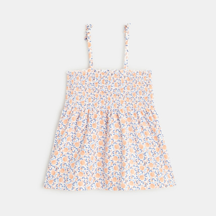 Avis Top à smocks imprimé orange fille OKAIDI 4