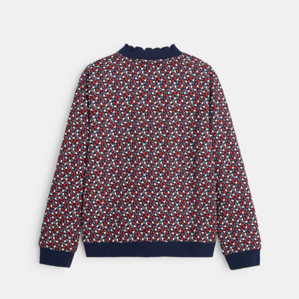 Avis Sweat-shirt imprimé à col collerette bleu fille OKAIDI 4