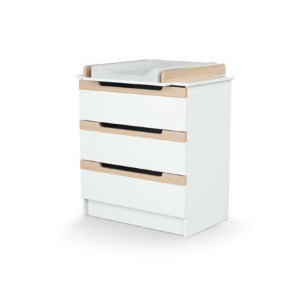 Avis Commode à langer 3 tiroirs en bois CARROUSEL AT4 1