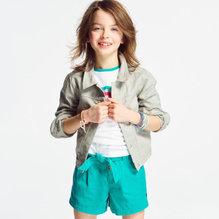 Avis Veste en broderie anglaise vert fille OKAIDI 2