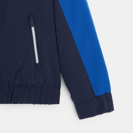 Avis Blouson bicolore déperlant à capuche bleu garçon OKAIDI 4