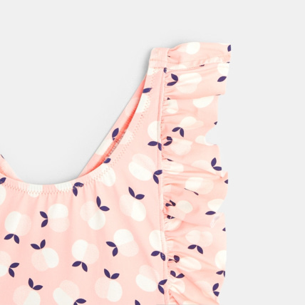 Avis Maillot de bain 1 pièce motif pêches rose fille OKAIDI 3
