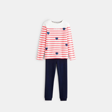 Avis Pyjama en jersey rose fille OKAIDI 1