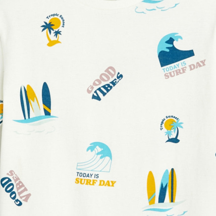 Avis T-shirt imprimé blanc garçon OKAIDI 3