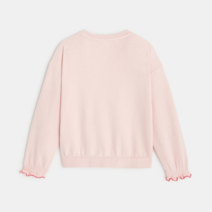 Avis Sweat-shirt à message rose fille OKAIDI 3