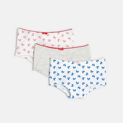 Avis Culottes boxers en coton (lot de 3) rose fille OKAIDI 1