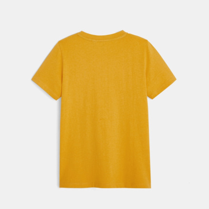 Avis T-shirt à message en coton biologique jaune garçon OKAIDI 3