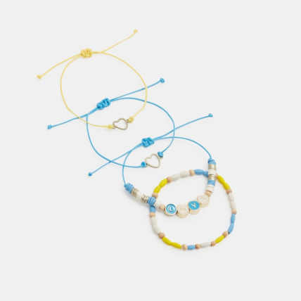 Avis Bracelets fins et fantaisie (lot de 4) bleu fille OKAIDI 1