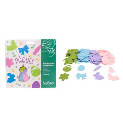 Avis Gommettes En Feutrine Pailletée - Pâques LOOLIPO 1