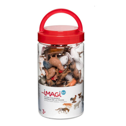 Avis 50 mini figurines animaux de la ferme Oxybul 1