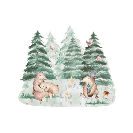 Avis Stickers forêt et ours Mon Lit Cabane 1