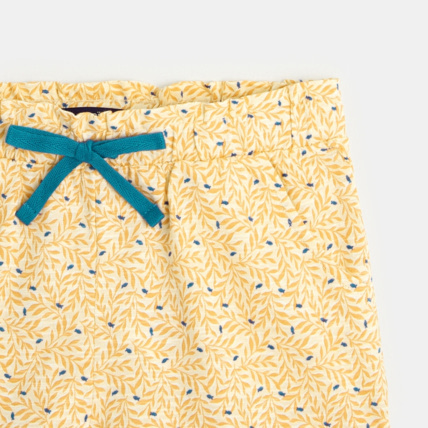 Avis Short en jersey imprimé jaune fille OKAIDI 3