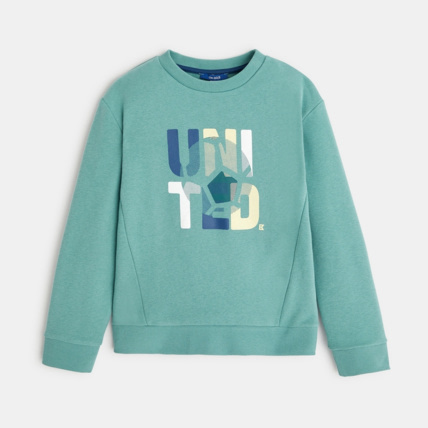 Avis Sweat-shirt à message vert garçon OKAIDI 1