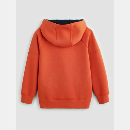 Avis Sweat à capuche orange garçon OKAIDI 2