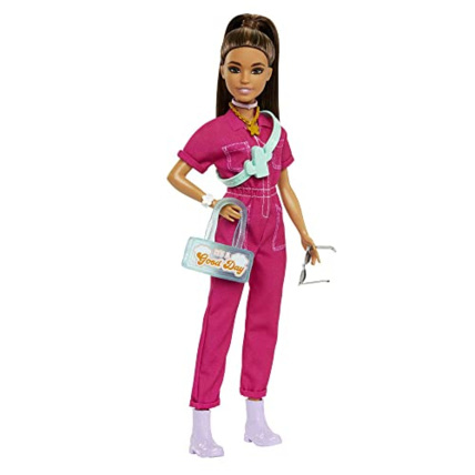Avis Poupée Barbie Day & Play - Combinaison de Travail Tendance Rose BARBIE 1