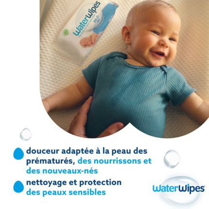 Avis Lingettes bébé Pack nomade WATER WIPES 8