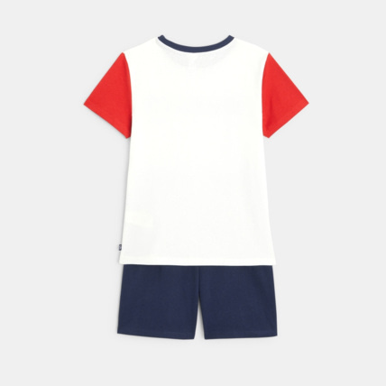 Avis Pyjama d'été tricolore "Ocean Freedom" rouge garçon OKAIDI 3