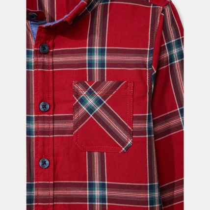 Avis Chemise à carreaux rouge garçon OKAIDI 2