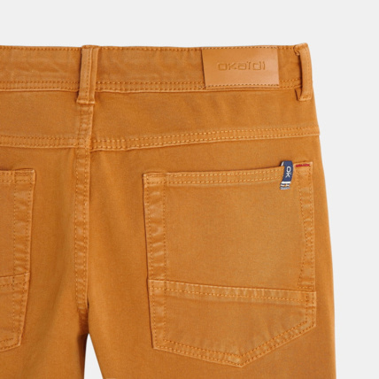 Avis Pantalon droit en toile bi-stretch marron garçon OKAIDI 3
