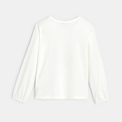 Avis T-shirt amusant à personnaliser "more love" blanc fille OKAIDI 4