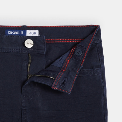 Avis Pantalon slim bi-stretch bleu garçon OKAIDI 3