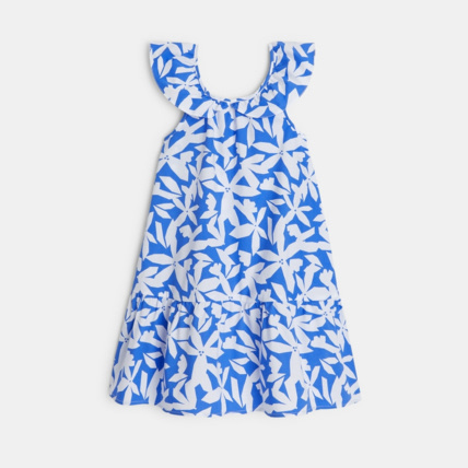 Avis Robe chic imprimée bleue fille OKAIDI 2