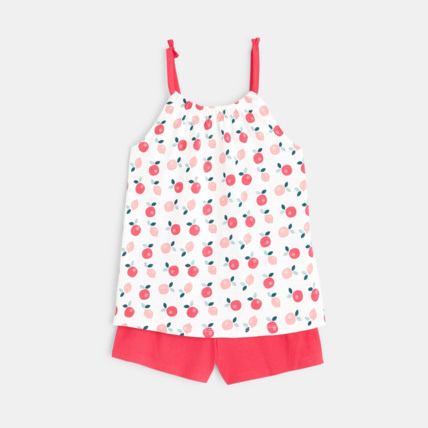 Avis Pyjama d'été 2 pièces "pommes" rose fille OKAIDI 4