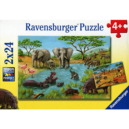 Avis Puzzle - Éléphants - 2x24 pièces RAVENSBURGER 1