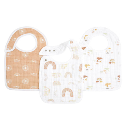 Avis Lot de 3 bavoirs en mousseline de coton Keep rising ADEN + ANAIS 1
