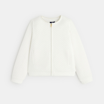Avis Sweat-shirt doublé en polaire sherpa blanc fille OKAIDI 1