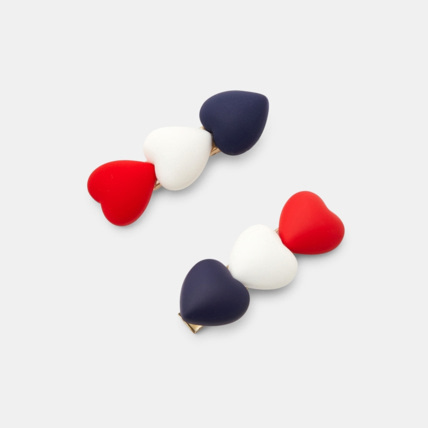 Avis Barrettes cœurs (lot de 2) rouge fille OKAIDI 1