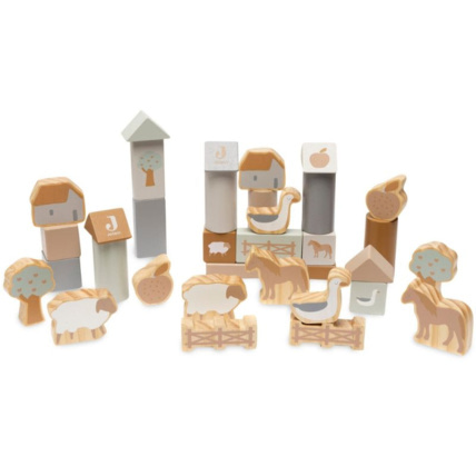 Avis Set de cubes en bois Farm JOLLEIN 1