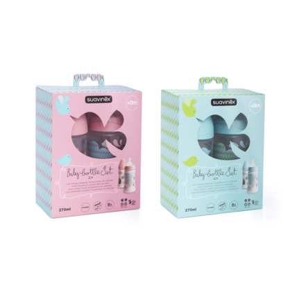Avis Coffret deux biberons 270ml Suavinex 1