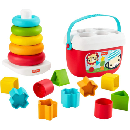Avis Mes premiers blocs - Pyramide et arc en ciel Fisher-Price 1