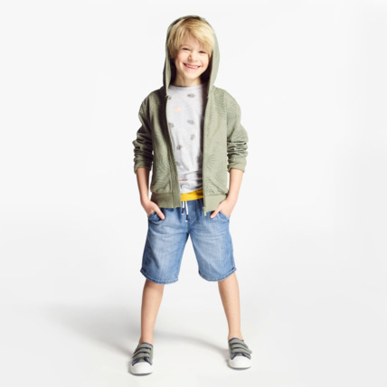 Avis Bermuda slim en jean bleu garçon OKAIDI 2