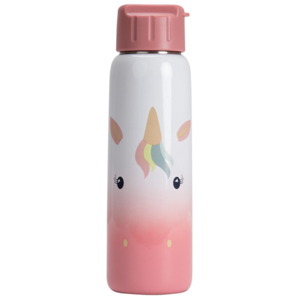 Avis Gourde en métal avec paille Licorne 380 ml Prémaman 1