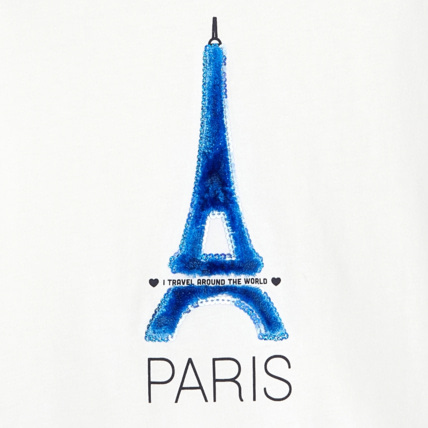 Avis T-shirt Ville en coton bio bleu fille OKAIDI 3