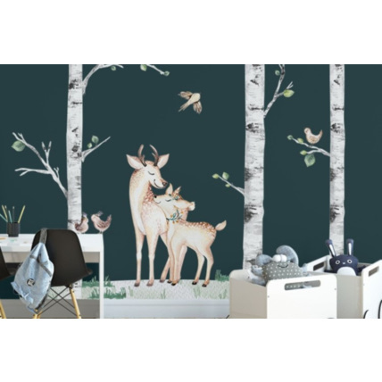 Avis Stickers arbres piseaux et couple de cerf Mon Lit Cabane 2