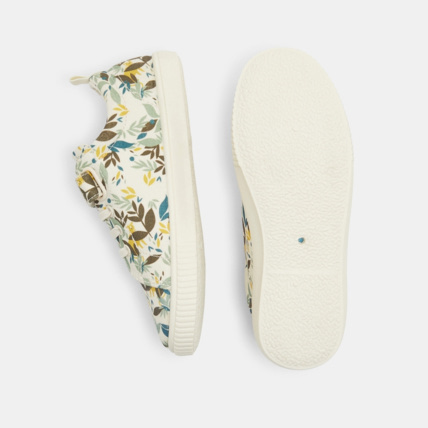 Avis Tennis toile lacets et scratch blanches fille OKAIDI 4