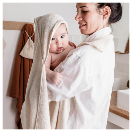 Avis Cape de bain tablier XXL Parent/Bébé en viscose CANDIDE 2