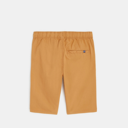 Avis Bermuda slim en toile unie marron garçon OKAIDI 3