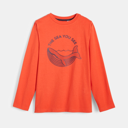 Avis T-shirt à motif orange garçon OKAIDI 1