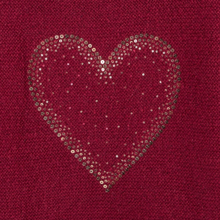 Avis Pull au point mousse et motif cœur en sequins violet fille OKAIDI 2