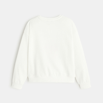 Avis Sweat-shirt à message blanc fille OKAIDI 4