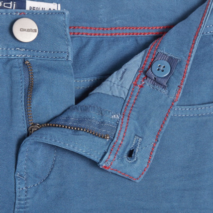 Avis Pantalon en toile bi-stretch bleu garçon OKAIDI 3