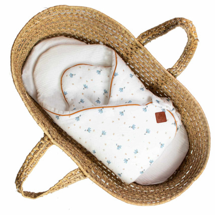 Avis Gigoteuse d'emmaillotage en gaze de coton, Bleuet Sevira Kids 1