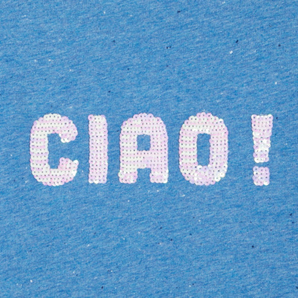 Avis T-shirt à message bleu fille OKAIDI 2