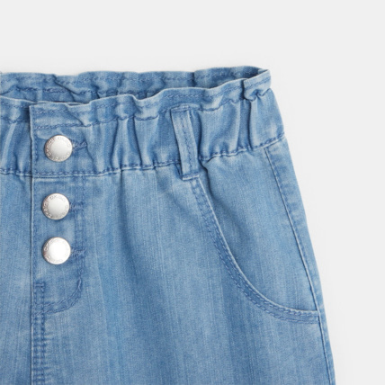 Avis Short large en jean bleu fille OKAIDI 3